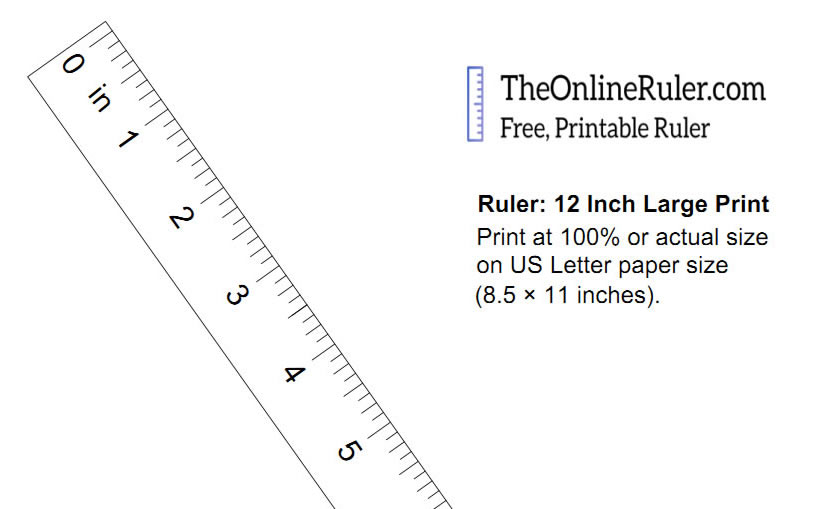 Large Print Ruler